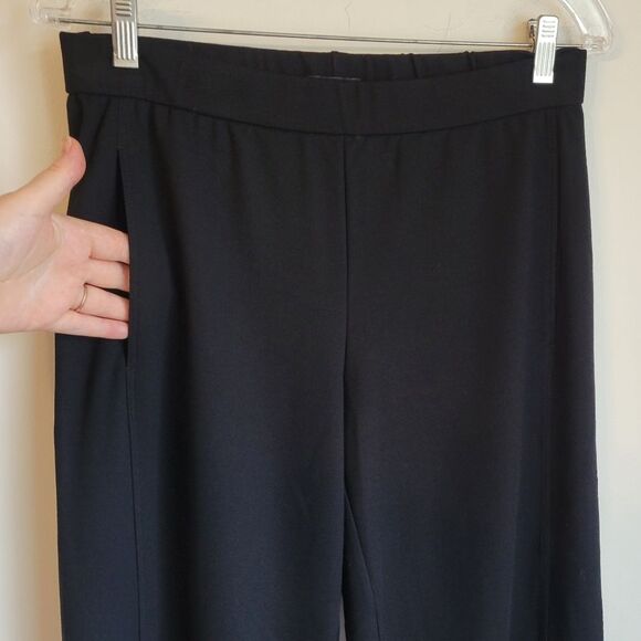 Eileen Fisher black elastic waist ankle pants Size S - Picture 4 of 5